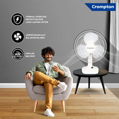 Crompton Wave Plus 400 mm Table Fan-3