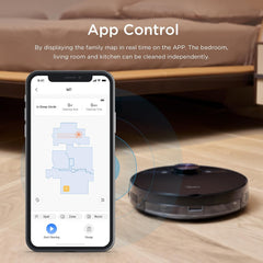 Midea M7 Robotic Vacuum Cleaner |Wet & Dry | BLDC Motor | 4000Pa Suction| 5th gen lidar Navigation 30 Set sensors |Auto Return Charge| Alexa & Google Enabled