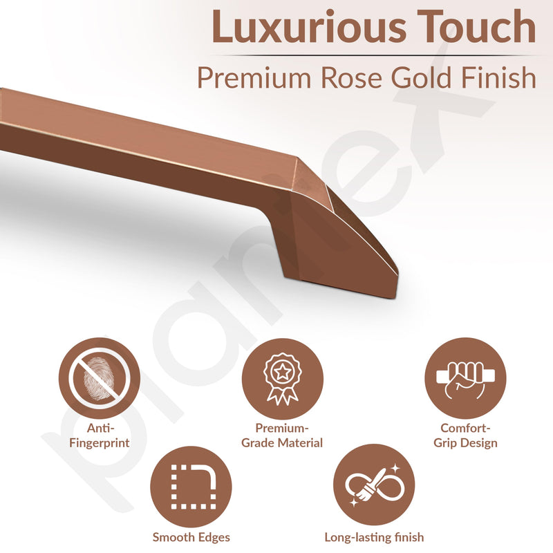 Plantex Cabinet Handle/Kitchen Cabinet Door Handle/Wardrobe/160 mm Cupboard Handle/Door Pull-Push Handle for Home/Office - Pack of 2 (Rose Gold) (Model APS-DTC-3780)-2
