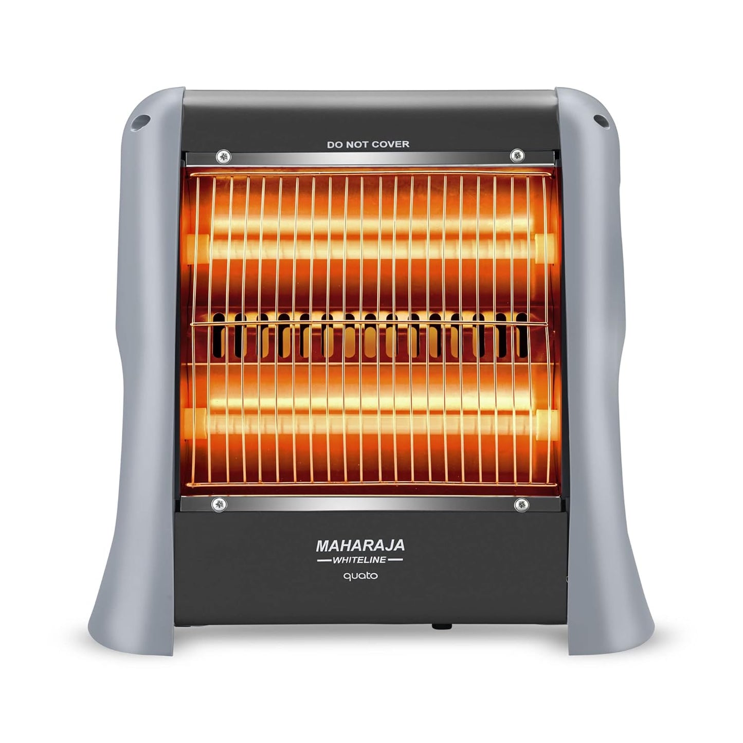 Maharaja Whiteline Quato 800 Watts Quartz Heater | 2 Heat Setting | Easy to Carry | Shock Proof Body (Grey)