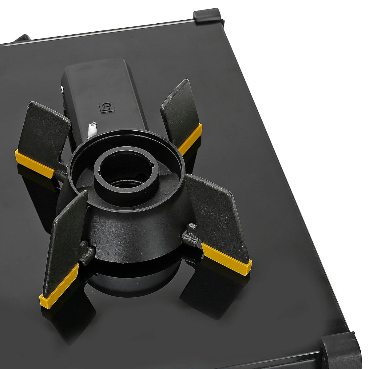 Faber Liftable Burners Freestanding Cooktop|Genius 753 Ai Bk|75Cm Width|Brass Burners|Manual Ignition|Abs Knobs|Pan Supp