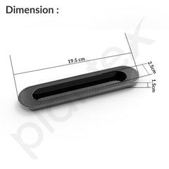 Plantex Sliding Door Handle/Concealed Handle for Sliding Door/160mm Concealed Handle for Wardrobe/Kitchen Cabinet - Pack of 1 (Black) (Model APS-DTC-3770)-2