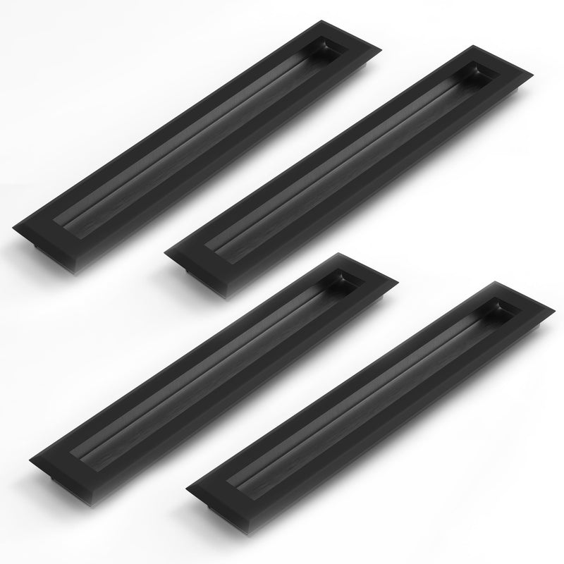 Plantex Sliding Door Handle/Concealed Handle for Sliding Door/224mm Concealed Handle for Wardrobe/Kitchen Cabinet - Pack of 4 (Black) (Model APS-DTC-3900)-1