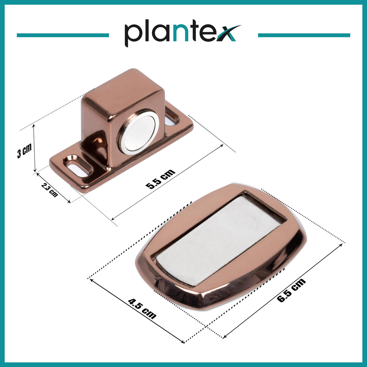 Plantex Door Stopper Magnetic/Door Holder Stopper/Floor Door Stoppers/Stops for Home/Hotel/Office (184 Rose Gold)-3