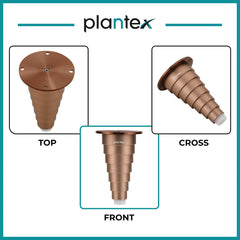 Plantex Heavy Duty Round 4 inch Spare Sofa Legs for Bed Furniture/Sofa Legs for Furniture Fitting/Table Legs/Sofa Leg Set of 2 pcs (Rose Gold) (Model APS-DTS-66)-5