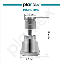 Plantex Pure Brass Tap Extension for Kitchen Sink/3 Anti-Splash Modes/Upto 80% Water Saving/Kitchen Tap Extender/Fits F22 and M24 mm Tap (XL-3012-Chrome)-3