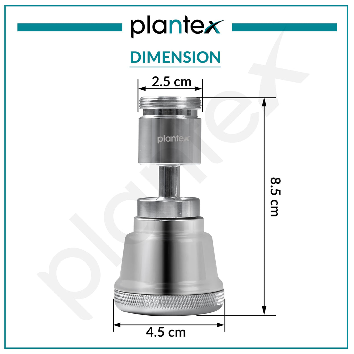 Plantex Pure Brass Tap Extension for Kitchen Sink/3 Anti-Splash Modes/Upto 80% Water Saving/Kitchen Tap Extender/Fits F22 and M24 mm Tap (XL-3012-Chrome)-3