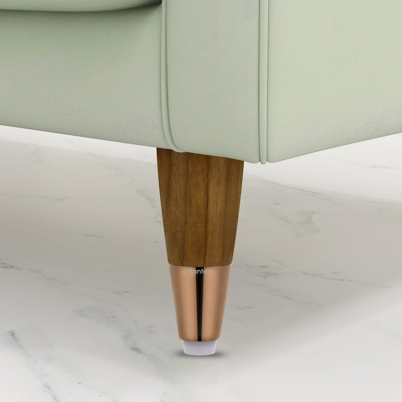 Plantex 4 Inch Sofa Legs for Bed Furniture/Sofa Legs for Table/Sofa Support Legs with Rubber Grip (Rose Gold, 6 Pcs)-6