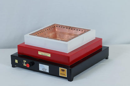 PEPL Mild Steel Bio flame Smokeless Havan Kund 12" Diagonal, Multicolour, Eco Friendly Pollution Free - Medium 12 Inch