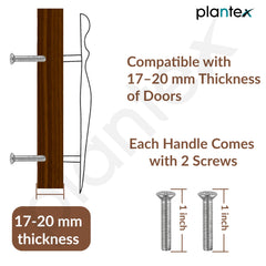 Plantex Cabinet Handle/Kitchen Cabinet Door Handle/Wardrobe/224 mm Cupboard Handle/Door Pull-Push Handle for Home/Office - Pack of 2 (Rose Gold) (Model APS-DTC-9136)-4