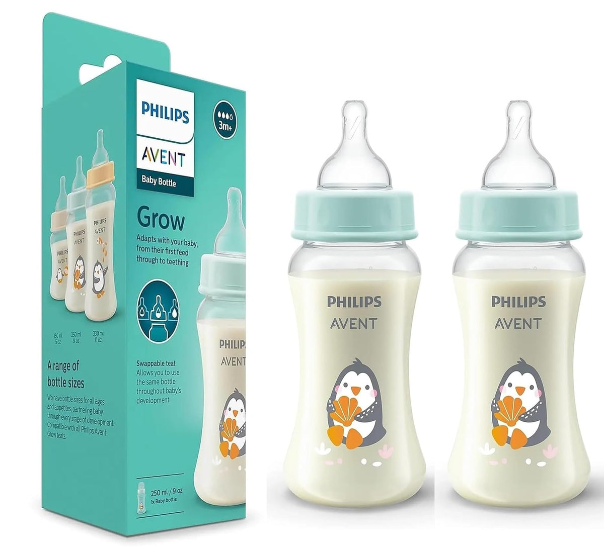 Philips Avent Grow- Economy Feeding Bottles (SCF061/02) (Pack of 2)