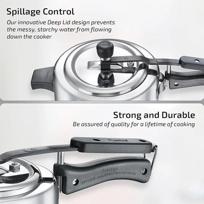 Prestige Nakshatra Essential Svachh Stainless Steel Pressure Cooker Combi Pack 