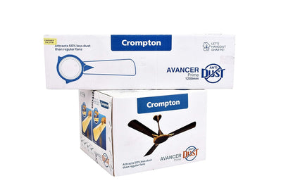 Crompton Avancer Prime 1200 mm (48 inch) Decorative Ceiling Fan with Anti Dust Technology (Coco Gold), Pack of 1 (123456789)