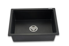 Faber Verona Ingranite24"X18"Single Bowl Sink|Includes Plumbing Waste Kit|25 Years Warranty|Silent,Scratch,Dent&Heat Res