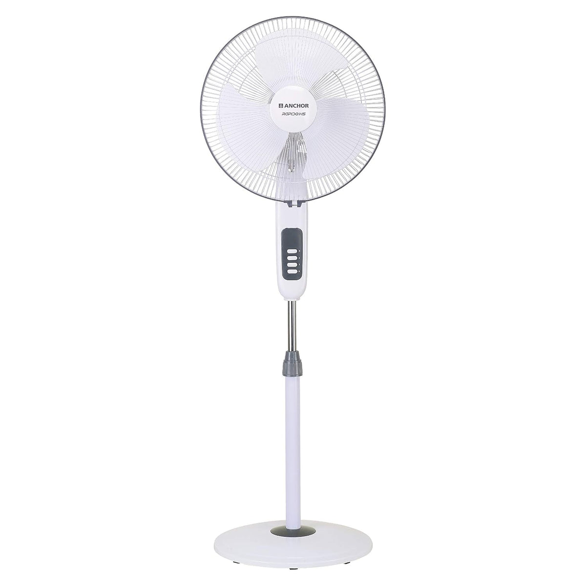 Anchor by Panasonic Rapido 400 mm High Speed Pedestal Fan (Grey)-2