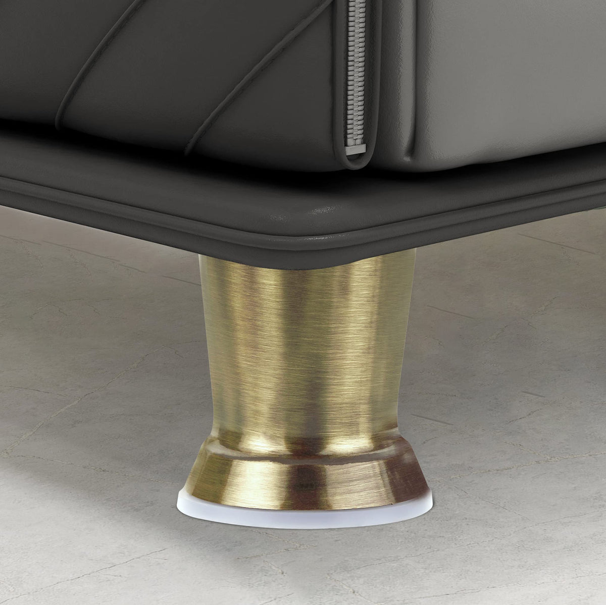 Plantex Heavy Duty Pillar 3 Inch Spare Sofa Legs for Bed Furniture/Sofa Legs for Table/Sofa Support Legs Set of 2 Pcs (Brass Antique)