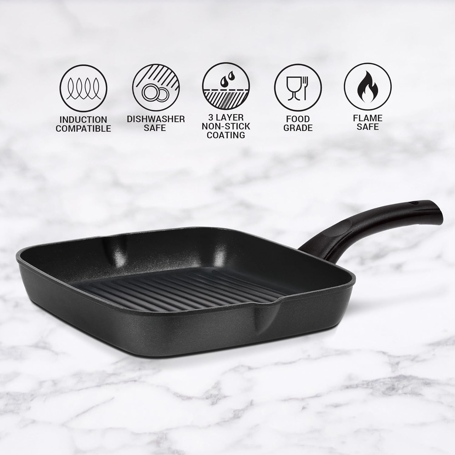 Grill Pan Induction Die Cast (Milton Procook)