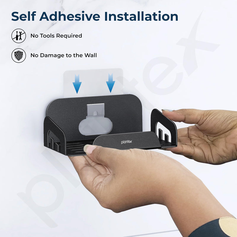 Plantex Self Adhesive Soap Holder/Stainless Steel Soap Holder for Washbasin/Soap Stand for Bathroom Without Drill/Bathroom Accessories - Pack of 2 (Black)-6