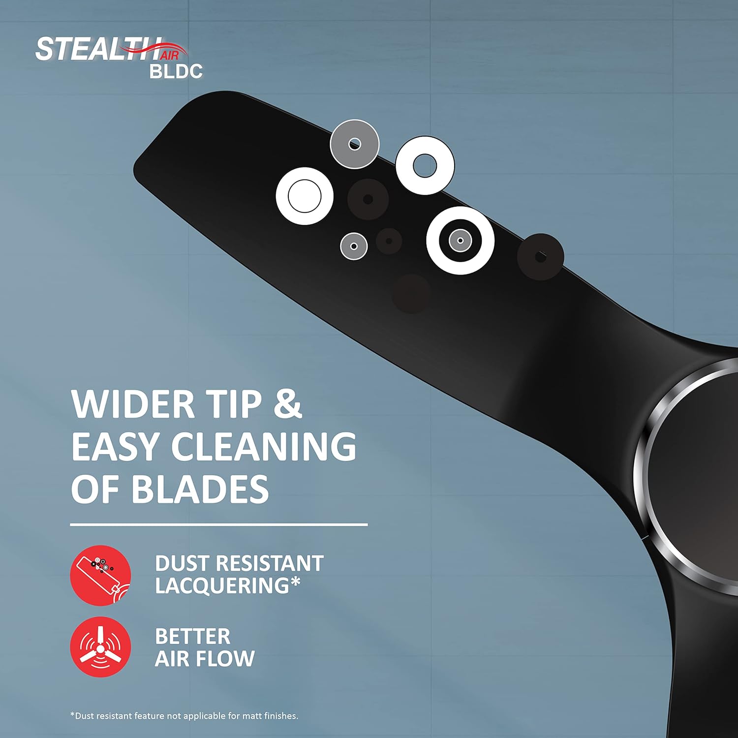 Havells Stealth Air BLDC 1200mm Ceiling Fan| Upto 55% Energy Saving| Silent & Premium| 5 stars Rating| 100% Copper Motor| RF Remote, Memory Backup, Timer| (Metallic Black, Pack Of 1)