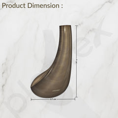 Plantex Smero Pure Brass Made Hooks for Hanging Clothes and Towel in Bathroom/Robe Hook/Hanger for Living Room - Contrive (Rich Antique)-4