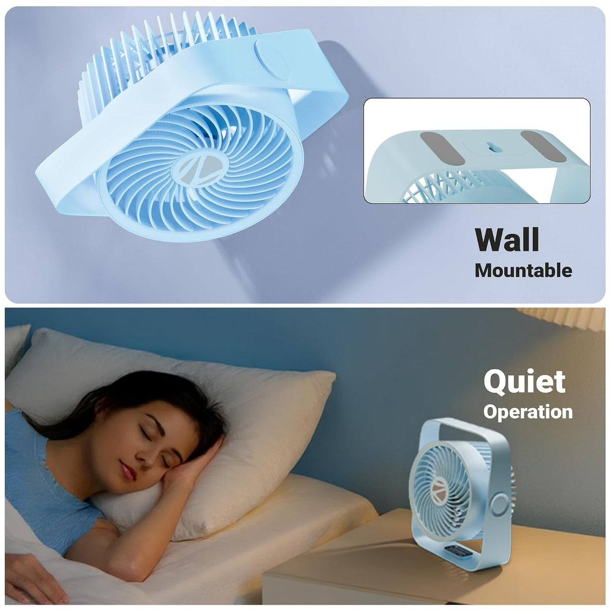 ZEBRONICS Heat Buster 300, Portable Desk Fan, Upto 13h Backup, 3600mAh Rechargeable Battery, 360° Rotatable fan, 4 Speed + 1 Breeze Mode-5