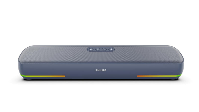 Philips SPA4124BL/94 Wireless Bluetooth Speaker, 20W, 8H Playtime, Bluetooth 5.1, TWS Mode, RGB Light