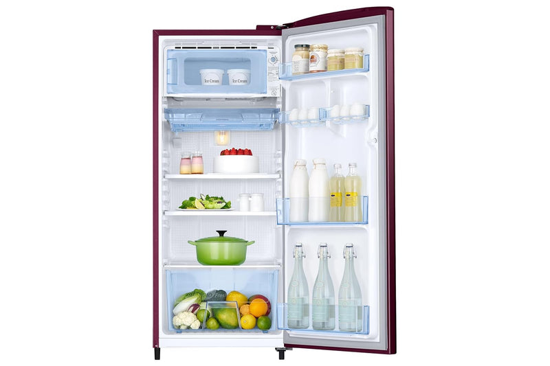 Samsung 183 L, 2 Star, Digital Inverter, Direct-Cool Single Door Refrigerator (RR20H2712HN/NL, Himalayan Poppy Red, Single Touch Defrost, 2026 Model)-5