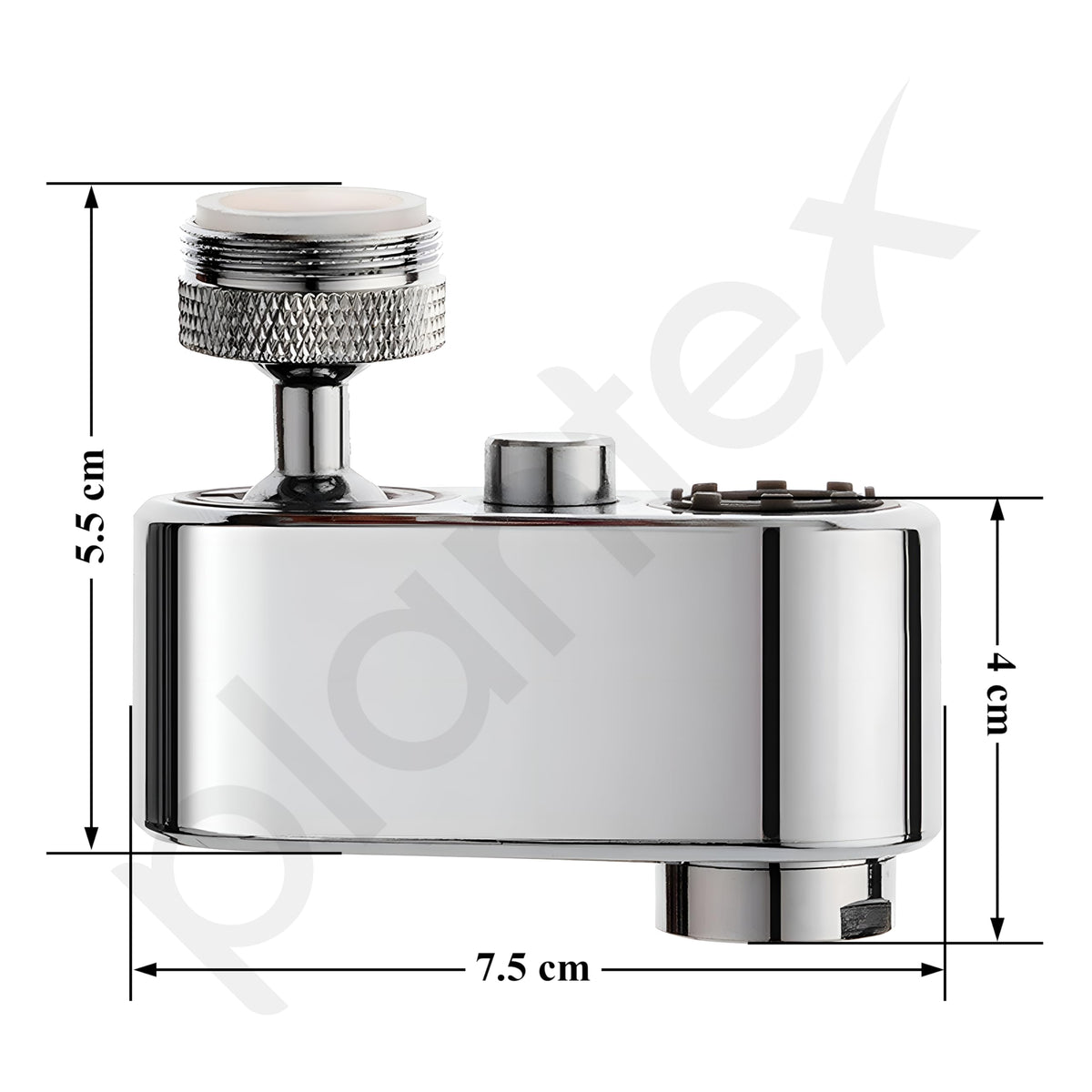 Plantex Brass Universal Rotation Splash Protector for Kitchen/2 Mode (Up Down Water Outlet) Tap extender for Kitchen sink-(H-143-Chrome)-2