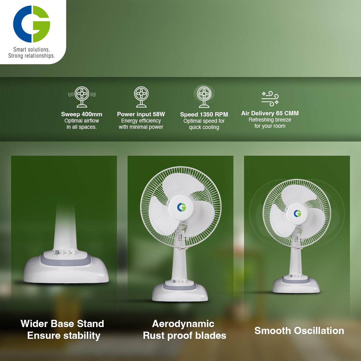 CG Flyair Table Fan 400mm-4