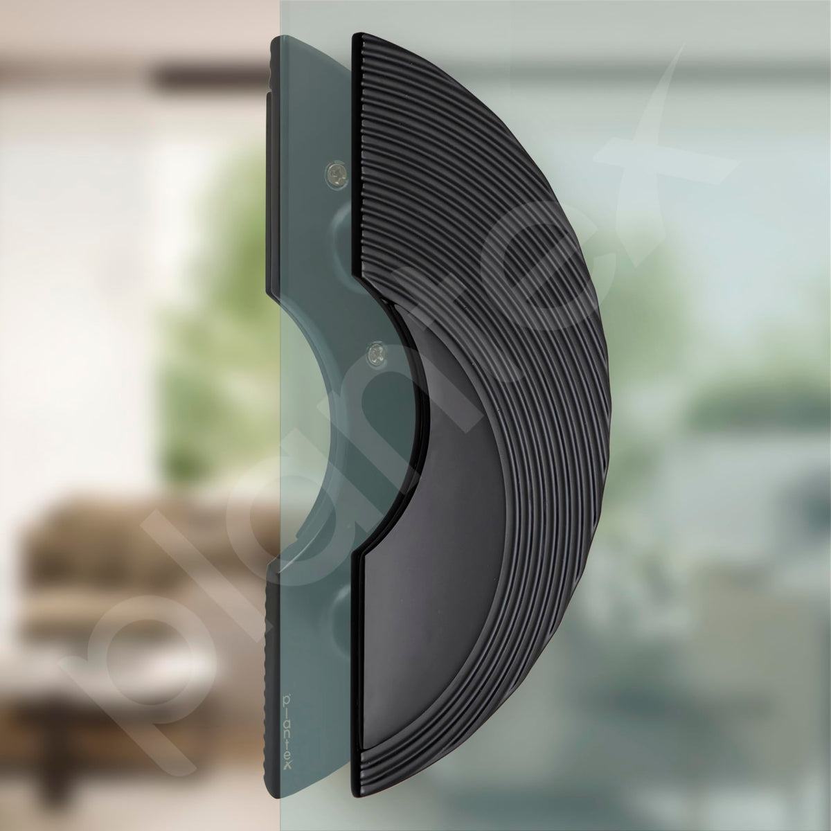 Plantex Premium 8-inch Door Handle Round Shape Main Door Handle/Pull Push Door Handle/Door & Home Decor/3 Years Warranty Pack of 1 (277-Black)-3