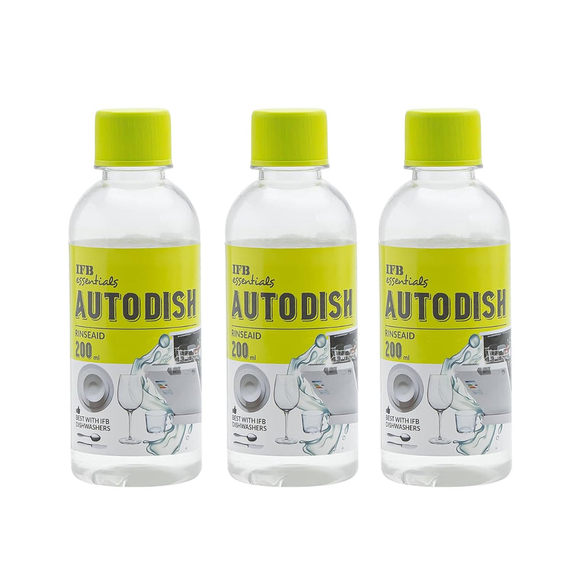 IFB Essentials Dishwasher Autodish Rinse Aid (Pack of 3*200ml)