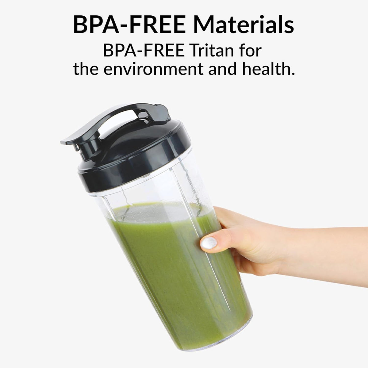 Kuvings Original Accessory - Tall Jar with On-The-Go Lid, Compatible with Kuvings Nutri Blender Pro 1000W only.
