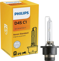 Philips D4S Standard Authentic Xenon HID Headlight Bulb, 1 Pack