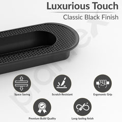 Plantex Sliding Door Handle/Concealed Handle for Sliding Door/224mm Concealed Handle for Wardrobe/Kitchen Cabinet - Pack of 1 (Black) (Model APS-DTC-3770)-3