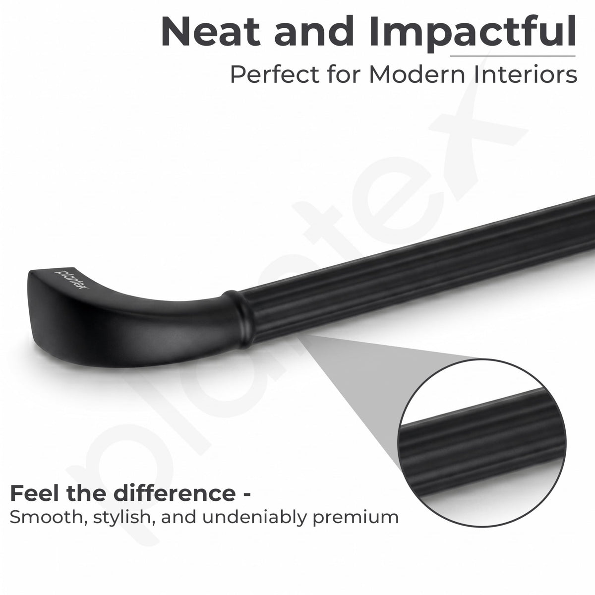 Plantex Cabinet Handle/160mm Handle for Drawer/Wardrobe/Kitchen Handle/Pull-Push Handle for Home/Office - Pack of 2 (Black) (Model APS-PH-105)-4