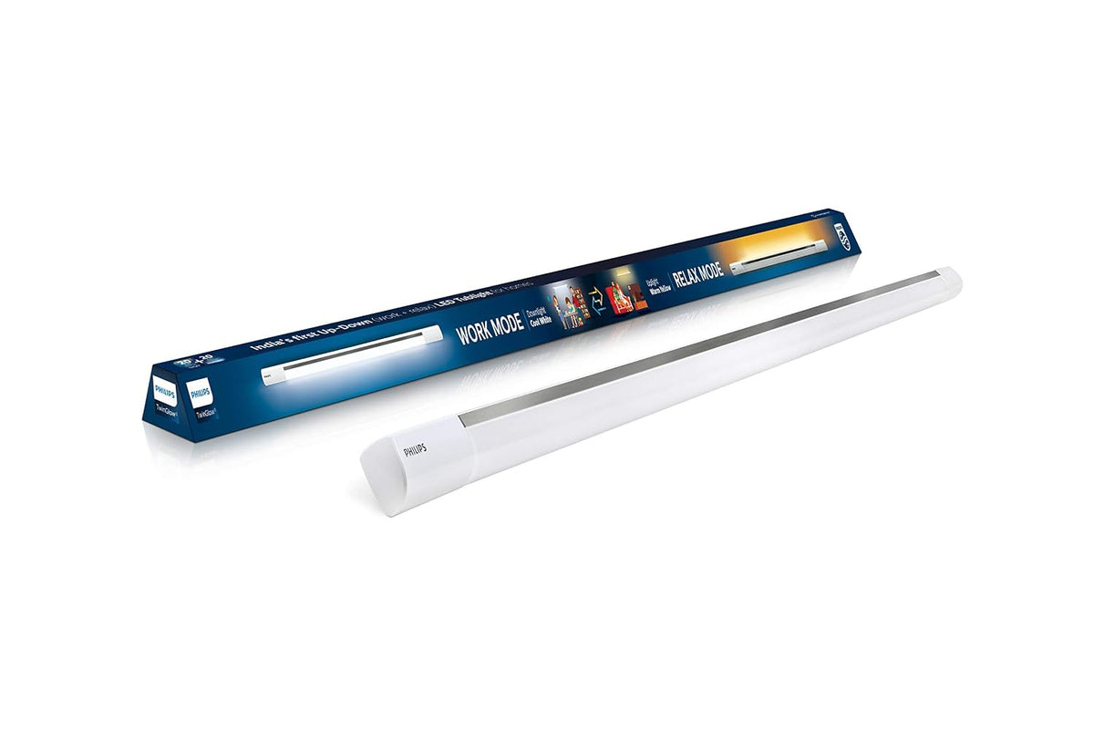 Philips Twinglow 20-Watt +20-Watt Led Up-Down Batten Tubelight (Yellow Uplight Relax Mode and White Downlight