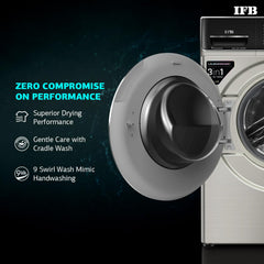 IFB 8.5 Kg / 6.5 Kg / 2.5 Kg Front Load 5 Star 3-In-1, AI Powered, Fully Automatic Washer Dryer Refresh (2023 Model, Lau