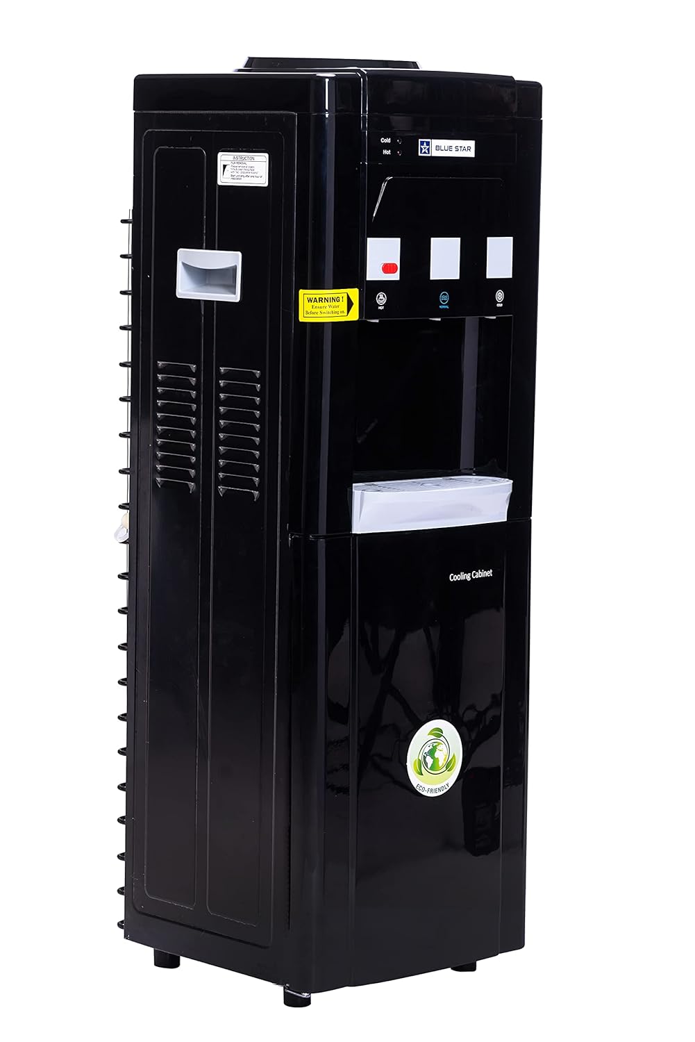 Blue Star Water Dispenser with Refrigerator - Black Color,14 Litre