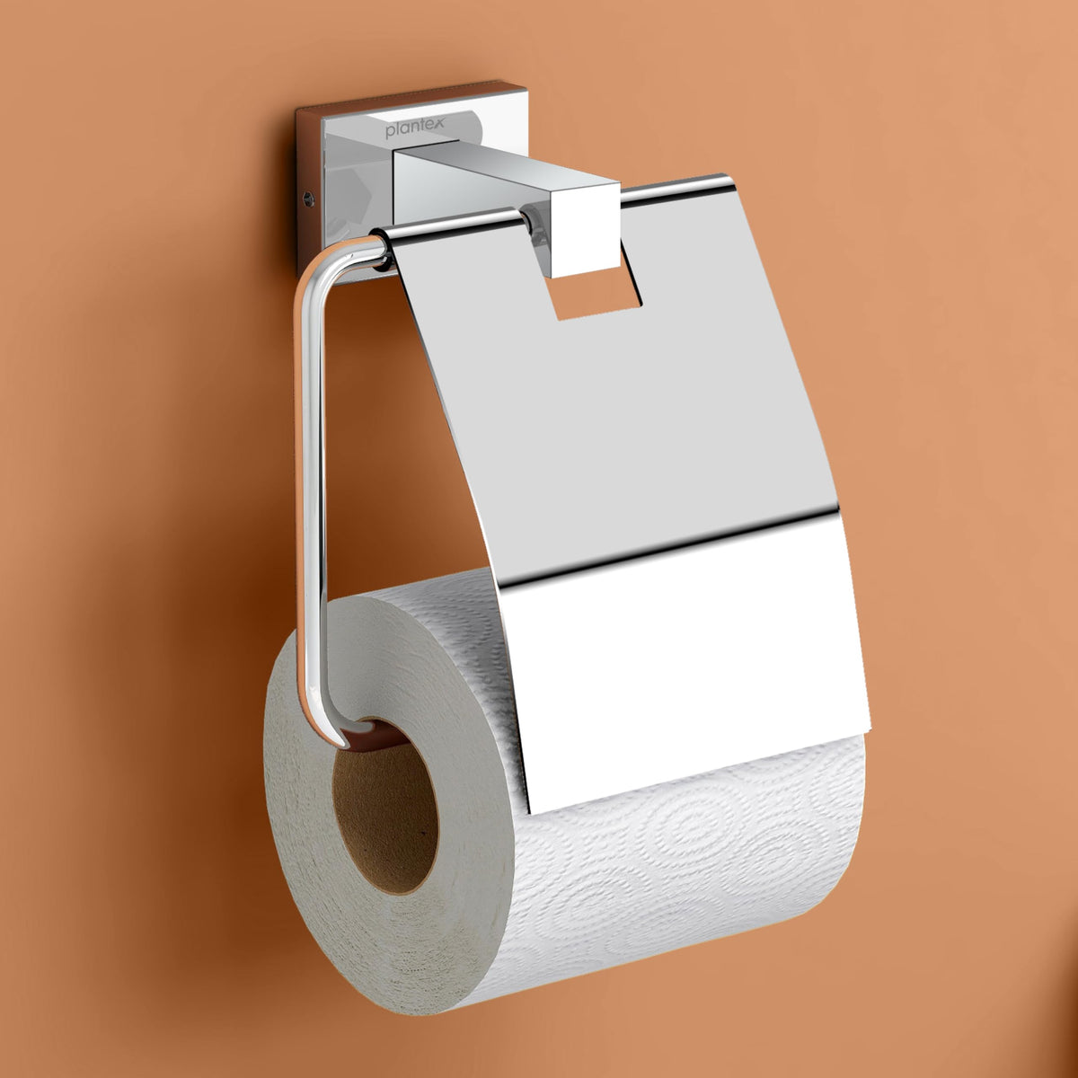 Plantex Stainless Steel Toilet Paper Roll Holder/Tissue Paper Holder in Bathroom/Kitchen/Bathroom Accessories - Nexa (Chrome)-1