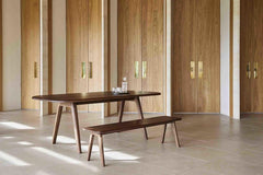 Living Room Benches | Wooden Upholstered Seating for Home and Office | Solid Wood Bench for Dining Table | Indo
