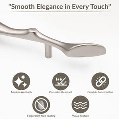 Plantex Cabinet Handle/160mm Handle for Cabinet/Furniture/Door Pull-Push Handle for Home/Office - Pack of 1 (Satin)-2