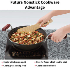 Futura Stir-Fry Wok 3 Litre with Induction Base Without lid