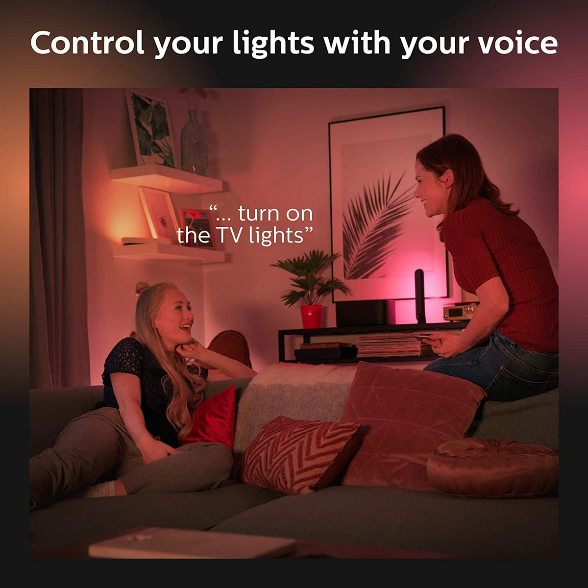 Philips Hue Play Light Bar Smart Light White & Color Ambiance, 2 Pack Base kit (Pack of 2)