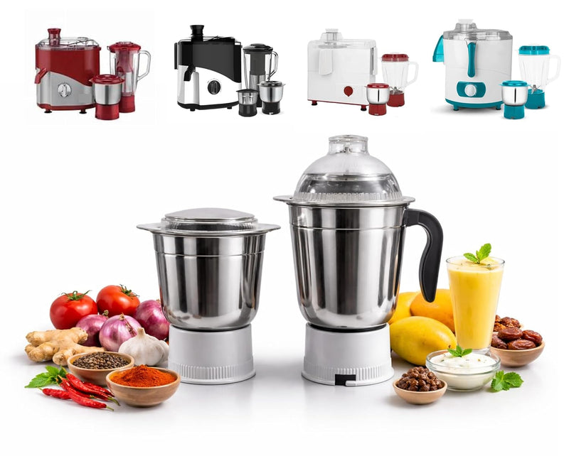 1 Litre & 1500ML Juicer Mixer Jar Set with White Socket | Compatible with Maharaja Whiteline (Selected Models Only) | Not Universal Fit CHECK BEFORE ORDER NOT FOR OTHER MODALS