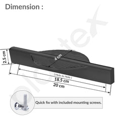 Plantex Cabinet Handle/160mm Handle for Cabinet/Door Pull-Push Handle for Home/Office/Hotel - Pack of 1 (Black) (Model APS-DTC-5590)-3
