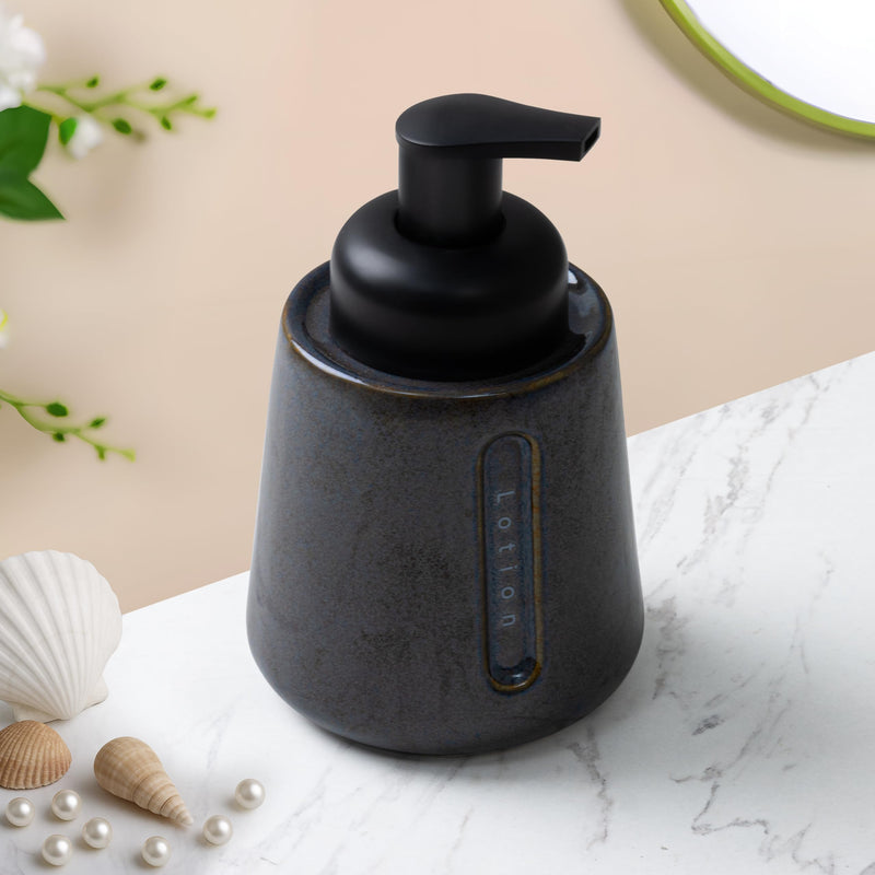 Plantex Ceramic Soap Dispenser for Washbasin/Hand Soap Dispenser/Soap Dispenser for Kitchen/Bathroom Accessories - Pack of 1 (Model APS-NZBA-430)-1