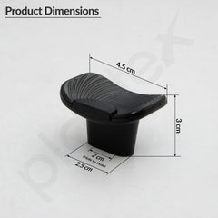 Plantex Knobs for Drawers/Drawer Knobs/Rectangle Knob for Cabinets/Pull-Push Knob for Kitchen/Bedroom/Drawer - Pack of 2 (DC-Black & Z-Black)-2