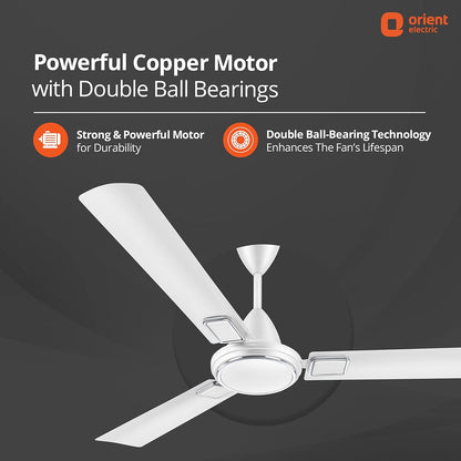 Orient Electric 1200 mm Falcon 425 Deco Ceiling Fan (White)