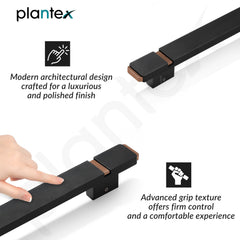 Plantex 12 Inch Main Door Handle/Aluminium Handle for Door/Black Pull-Push Handle for Home/Office/3 Years Warranty Pack of 1 (APS-613, Black & Rose Gold)-6