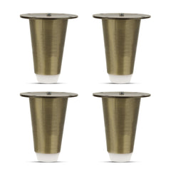 Plantex Heavy Duty Stainless Steel 3 inch Sofa Leg/Bed Furniture Leg Pair for Home/Furniture Sofa Legs for Table/Support Legs/Furniture Leg (Brass Antique) Set of 4 Pcs-1